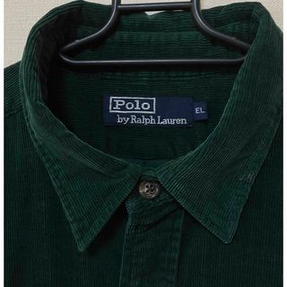 ポロラルフローレン(POLO RALPH LAUREN)のラルフローレン コーデュロイシャツ 緑　ダークグリーン L(シャツ/ブラウス(長袖/七分))