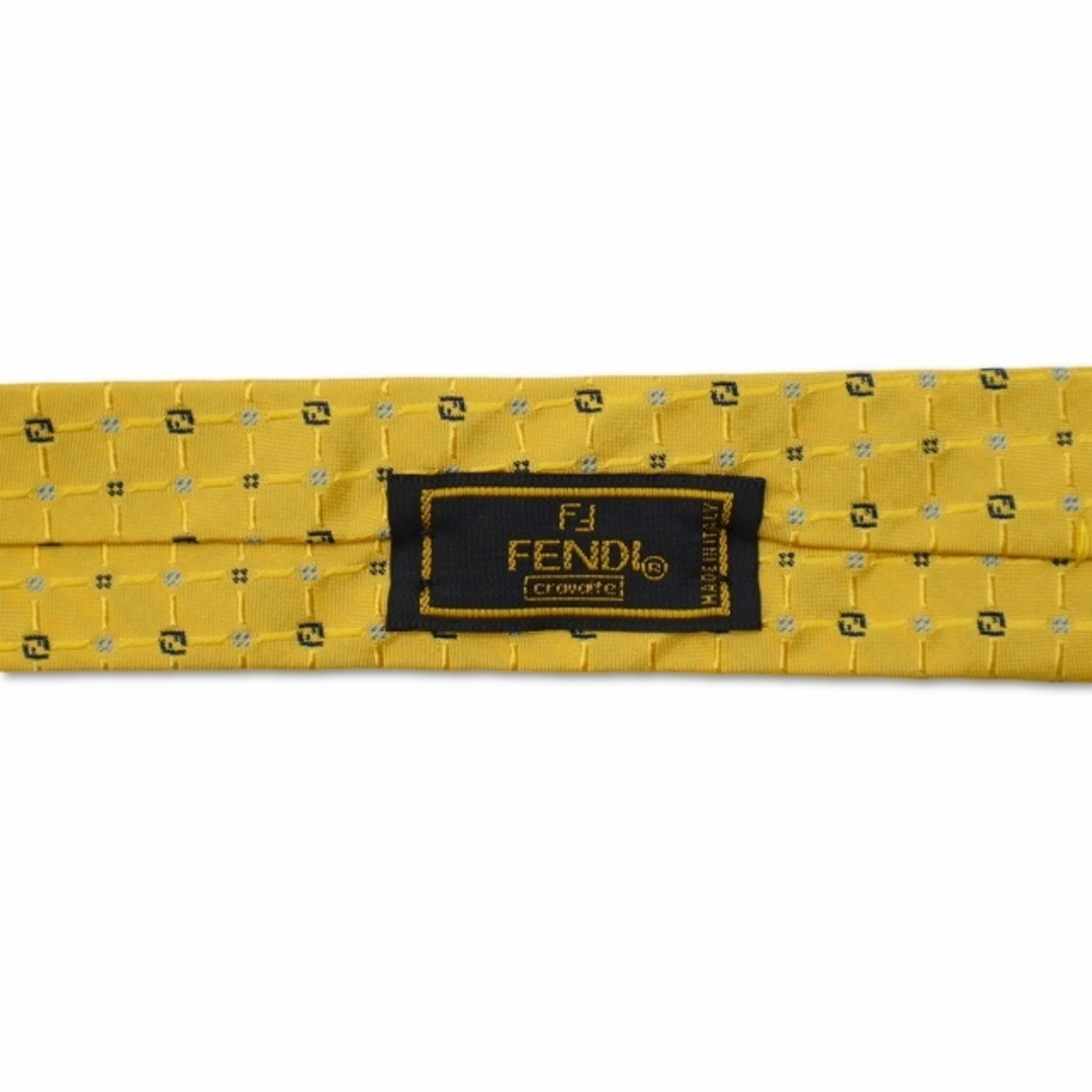 FENDI(フェンディ)のフェンディ FENDI 総柄 チェック ミニズッカ柄 シルク100％ ネクタイ メンズのファッション小物(ネクタイ)の商品写真