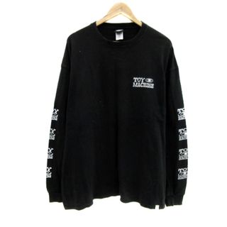 アザー(other)のトイマシーン Tシャツ カットソー 長袖 ロゴプリント 大きいサイズ XL 黒(Tシャツ/カットソー(七分/長袖))