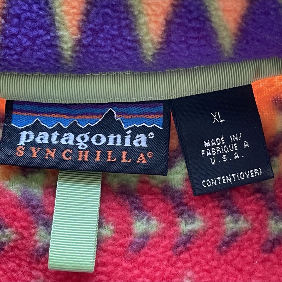 patagonia(パタゴニア)のレアカラー！極上XL！90s パタゴニア シンチラスナップT ミネハハ USA製 メンズのジャケット/アウター(ブルゾン)の商品写真