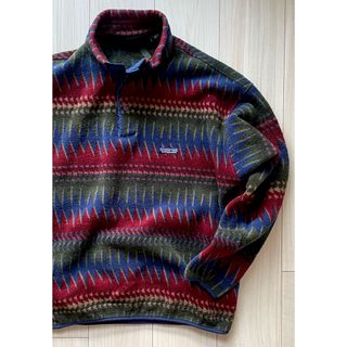 パタゴニア(patagonia)のレア！XL！90s パタゴニア シンチラスナップT ミネハハ フリース USA製(ブルゾン)