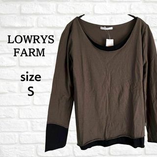 新品訳あり　LOWRYS FARMローリーズファーム　カットソー　M　ブラウン(カットソー(長袖/七分))