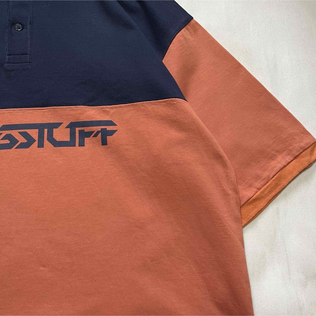 F-LAGSTUF-F(フラグスタフ)の【FLAGSTUFF】フラグスタフ ポロシャツ バイカラー センターロゴ メンズのトップス(ポロシャツ)の商品写真