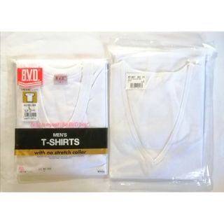 ビーブイディー(B.V.D)のBVD U首半袖 & VネックTシャツ (ノーブランド) Ｌサイズ・2枚セット(Tシャツ/カットソー(半袖/袖なし))