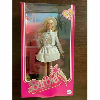 マテル(MATTEL)の【新品】映画Barbie バービー人形　ブルーチェックワンピース　希少(キャラクターグッズ)