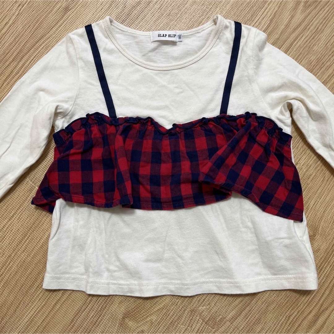 薄手トップス　ロンT 110センチ キッズ/ベビー/マタニティのキッズ服女の子用(90cm~)(Tシャツ/カットソー)の商品写真