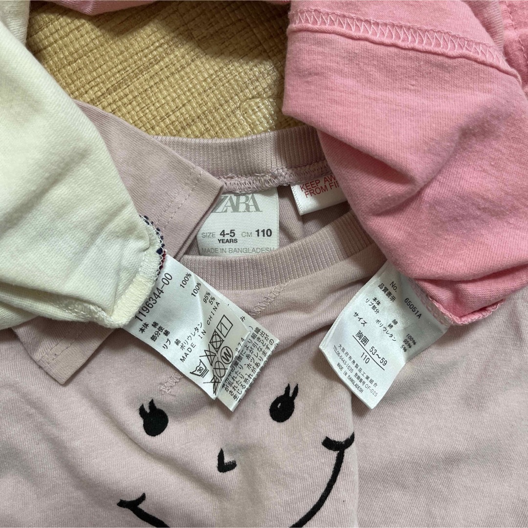 薄手トップス　ロンT 110センチ キッズ/ベビー/マタニティのキッズ服女の子用(90cm~)(Tシャツ/カットソー)の商品写真