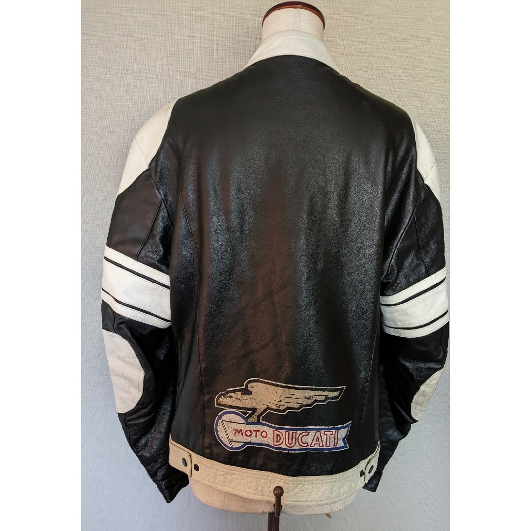 DUCATI ライダースジャケット レザー サイズ52 XL相当 DUCATI ライダースジャケット レザー サイズ52 XL相当