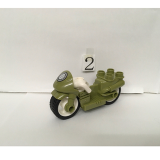 レゴデュプロ(レゴ デュプロ)のレゴ デュプロ 車輪 タイヤ付き ブロック 二輪車 バイク 乗り物 １個(積み木/ブロック)