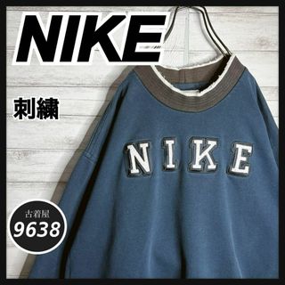 ナイキ(NIKE)の【入手困難!!】ナイキ ✈︎刺繍 ゆるだぼ 白タグ 裏起毛 肉厚 トレーナー(スウェット)