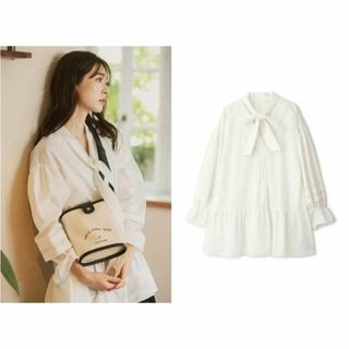 ジルスチュアート(JILLSTUART)のアリスフロントリボンチュニックブラウス  JILLSTUART(シャツ/ブラウス(長袖/七分))