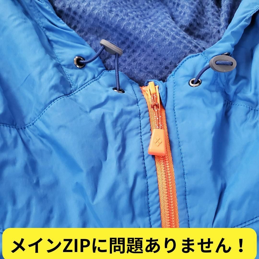 mont bell(モンベル)の美品　モンベル　ライトシェルパーカ　Men's　登山　撥水　青　フェス　L メンズのジャケット/アウター(ナイロンジャケット)の商品写真