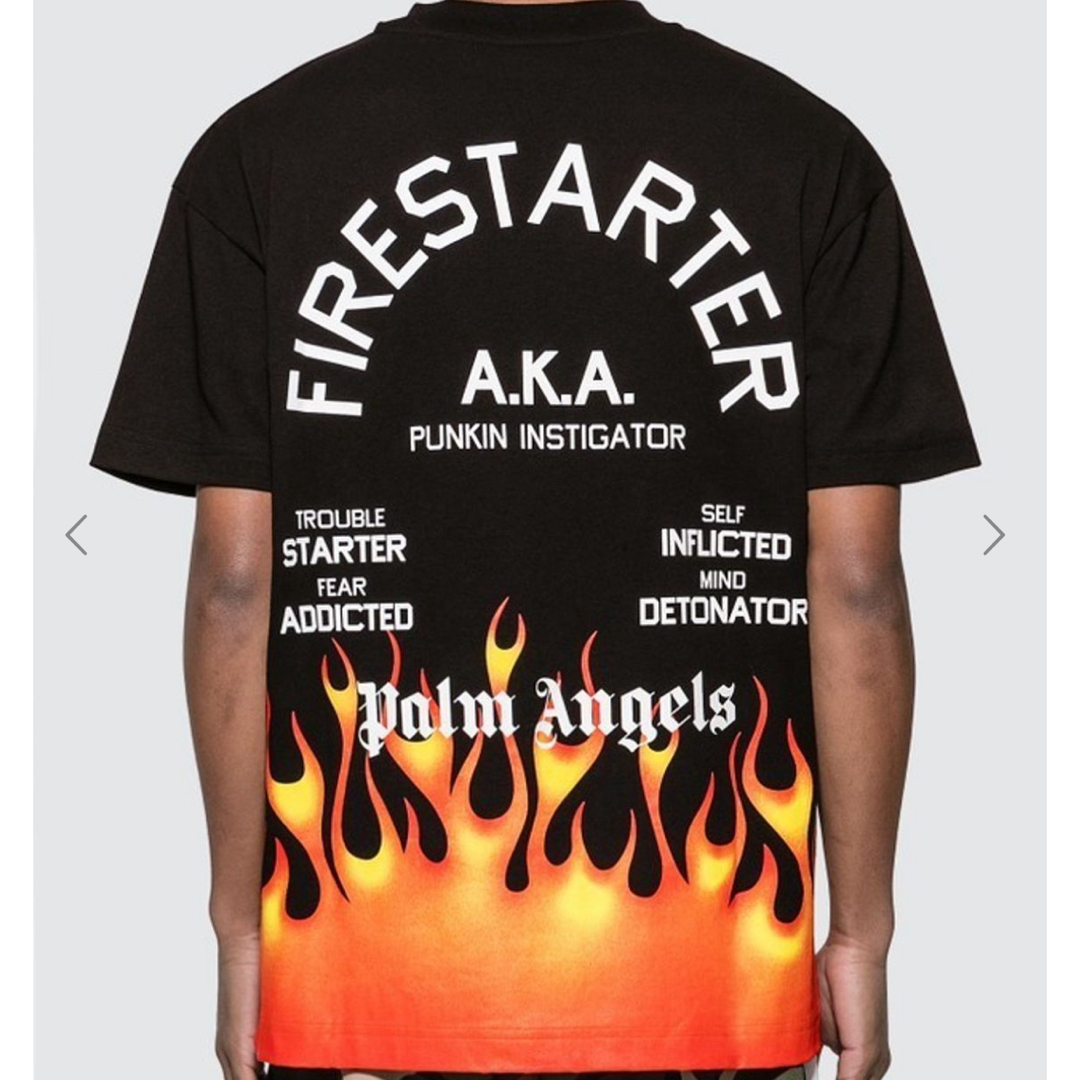 PALM ANGELS(パームエンジェルス)の【新品未使用】パームエンジェルス　ファイヤー　palm angels 半袖  メンズのトップス(Tシャツ/カットソー(半袖/袖なし))の商品写真