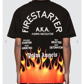 パームエンジェルス(PALM ANGELS)の【新品未使用】パームエンジェルス　ファイヤー　palm angels 半袖 (Tシャツ/カットソー(半袖/袖なし))