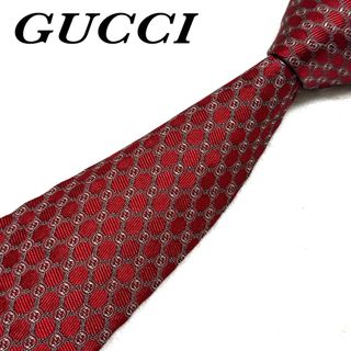 グッチ(Gucci)の 【美品】 グッチ ネクタイ インターロッキング GG柄 蜂 シルク 高級(ネクタイ)