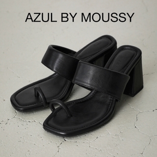 AZUL by moussy - AZUL BY MOUSSY アズールバイマウジー　チャンキーヒールサムサンダル