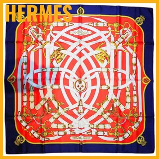 エルメス(Hermes)のエルメス カレ90 スカーフ カヴァルカドゥール シルク100%(バンダナ/スカーフ)