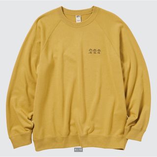 ユニクロ(UNIQLO)のユニクロ ピーナッツ スウェットシャツ スヌーピー ウッドストック イエロー L(スウェット)