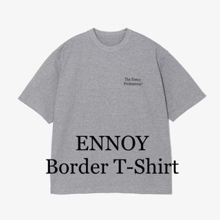 ワンエルディーケーセレクト(1LDK SELECT)の【ennoy】Border T-Shirt (GRAY × BLACK) XL(Tシャツ/カットソー(半袖/袖なし))