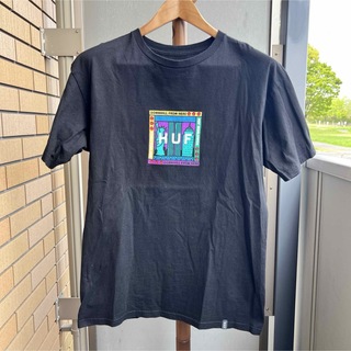 ハフ(HUF)のHUF ボックスロゴ Tシャツ 黒 M (Tシャツ/カットソー(半袖/袖なし))