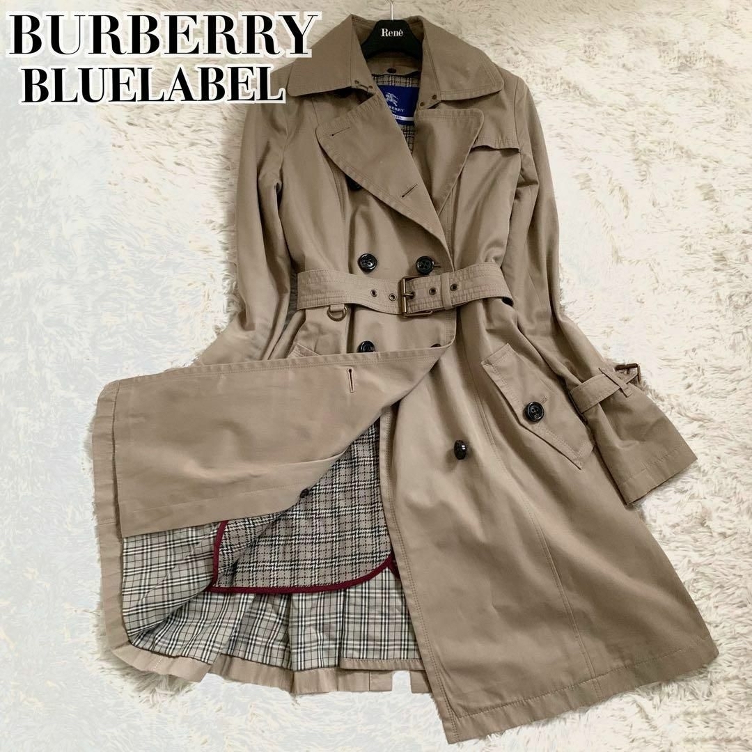 BURBERRY BLUE LABEL(バーバリーブルーレーベル)の美品✨バーバリー トレンチコート ノバチェック 2way ライナー ベージュ レディースのジャケット/アウター(トレンチコート)の商品写真