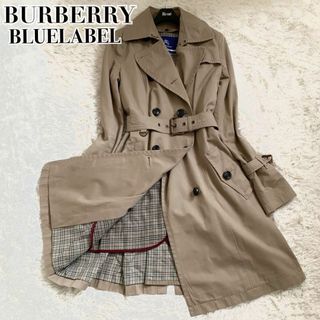 バーバリーブルーレーベル(BURBERRY BLUE LABEL)の美品✨バーバリー トレンチコート ノバチェック 2way ライナー ベージュ(トレンチコート)