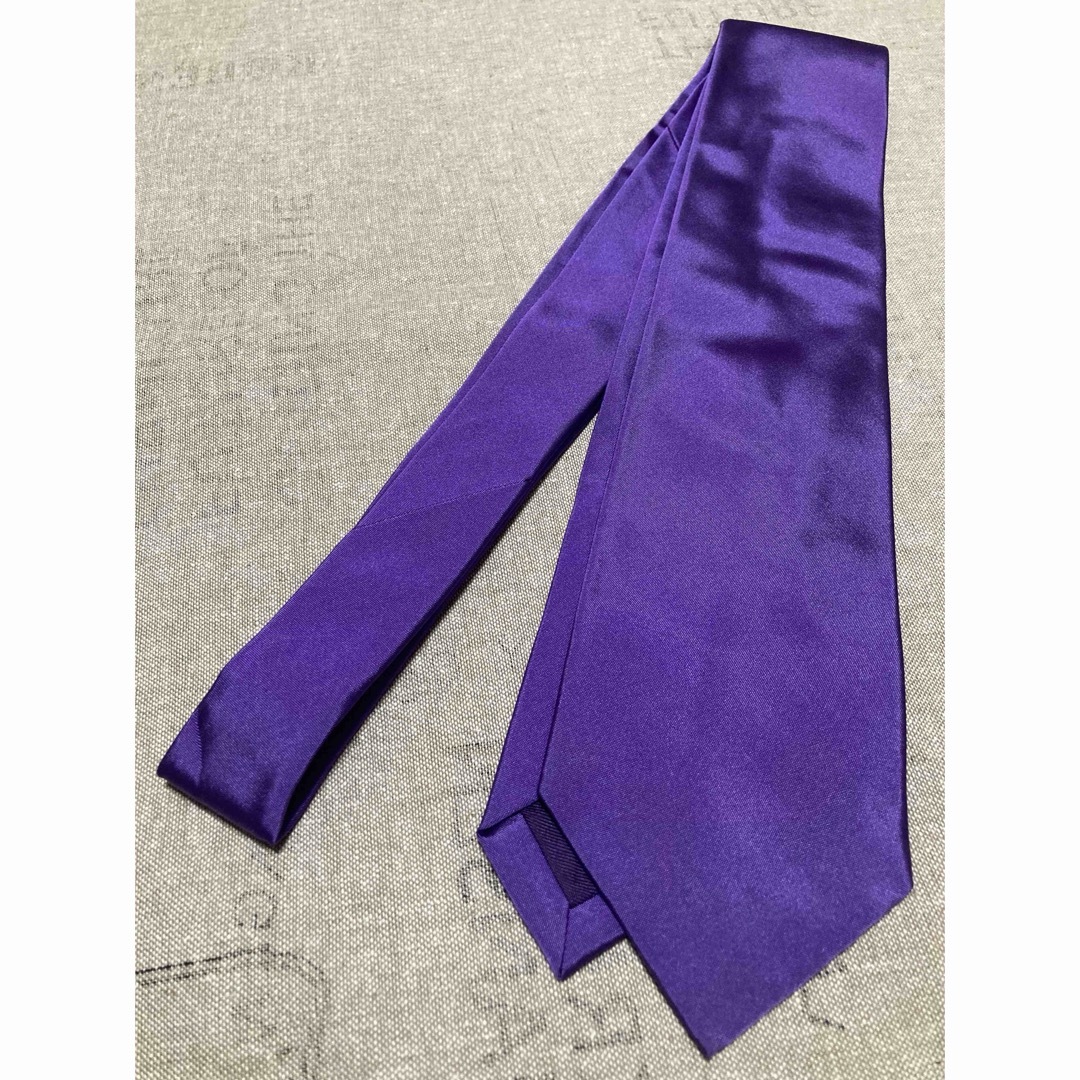 Ralph Lauren(ラルフローレン)のRalph Rauren／Purple Label／サテン／パープル／イタリア製 メンズのファッション小物(ネクタイ)の商品写真