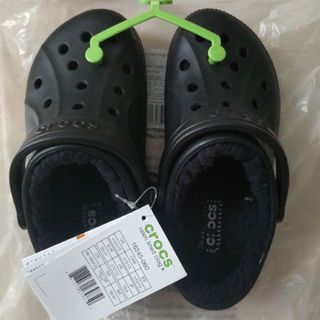 クロックス(crocs)のクロックス レイレン ラインド クロッグ  18.5〜19cm(サンダル)