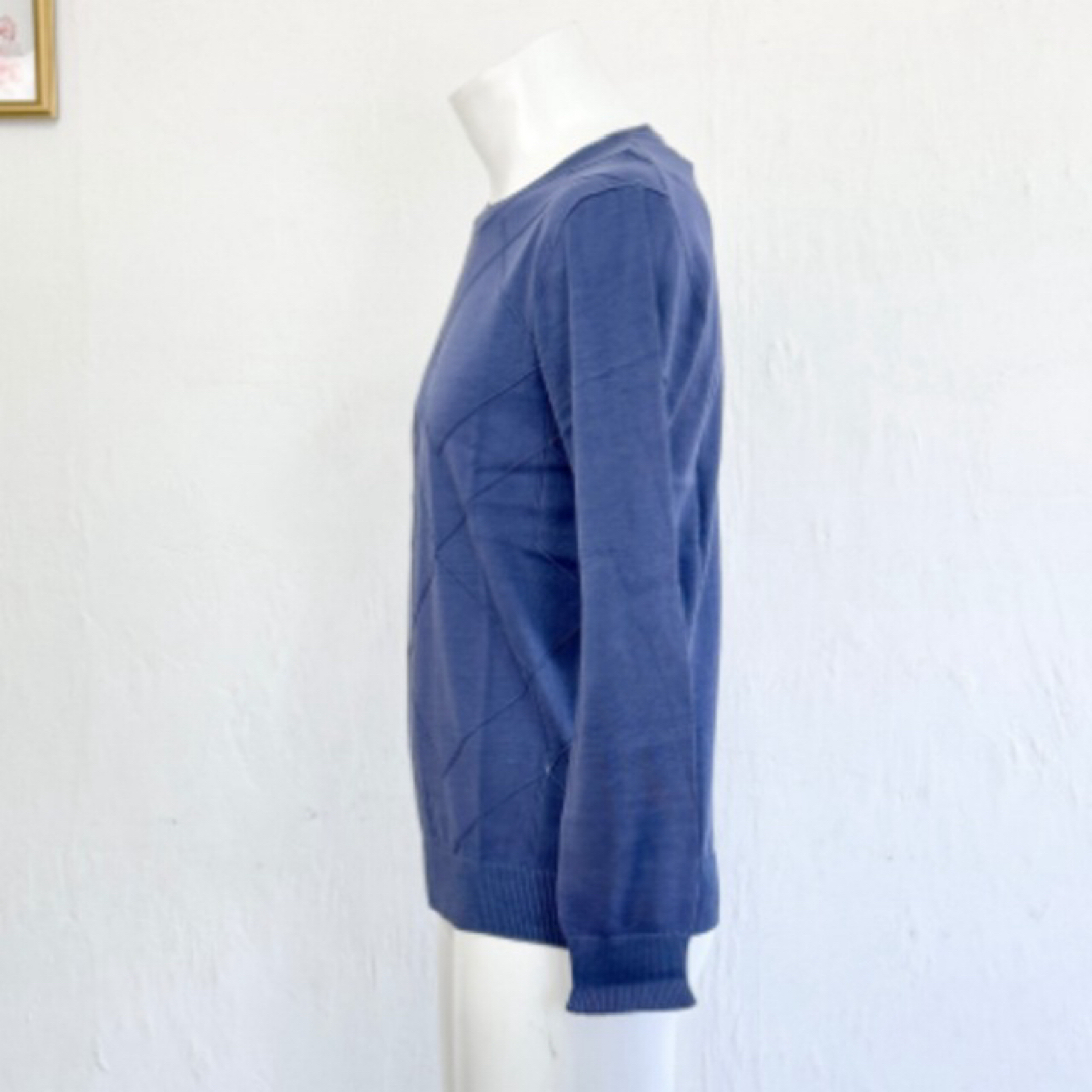 LANVIN en Blue (ランバンオンブルー) メンズ 長袖 セーター 青 メンズのトップス(ニット/セーター)の商品写真