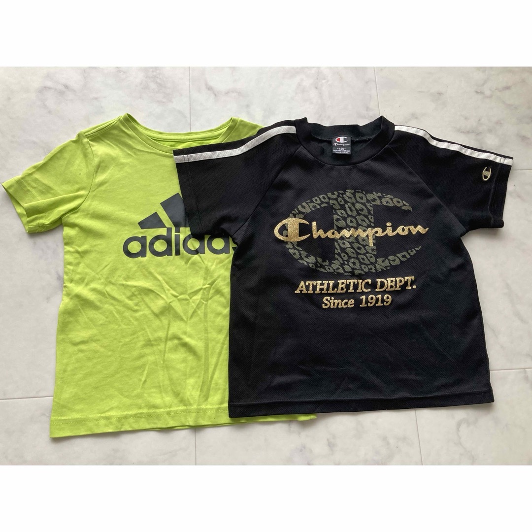 adidas(アディダス)のキッズ服 子供服 まとめ売り2点 男の子 120cm キッズ/ベビー/マタニティのキッズ服男の子用(90cm~)(Tシャツ/カットソー)の商品写真