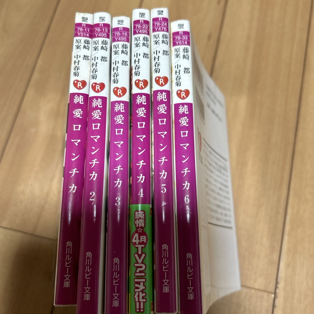 角川書店(カドカワショテン)の純愛ロマンチカ　1〜6 エンタメ/ホビーの本(その他)の商品写真