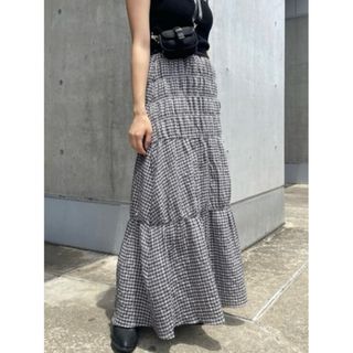 moussy - 【moussy】マウジー　シャーリングスカート　SHIRRINGスカート　新品