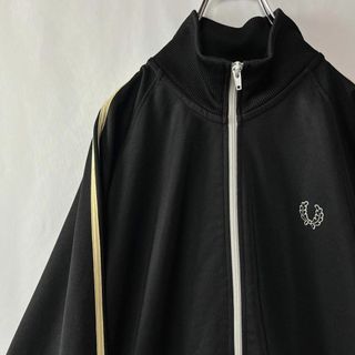 フレッドペリー(FRED PERRY)のフレッドペリー　トラックジャケット　ワンポイントロゴ　ポルトガル製　XL　黒(ジャージ)