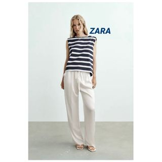 ザラ(ZARA)の☆ZARA ザラ ベスト ボーダーTシャツ 新品・未使用・タグ付き！(Tシャツ(半袖/袖なし))