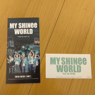 SHINee 映画 入場特典 ステッカー 両面カード