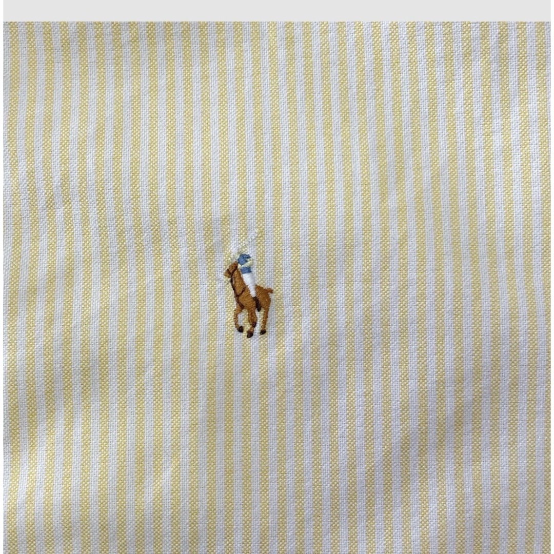 Ralph Lauren(ラルフローレン)のラルフローレン　ストライプシャツ　イエロー　2 レディースのトップス(シャツ/ブラウス(長袖/七分))の商品写真