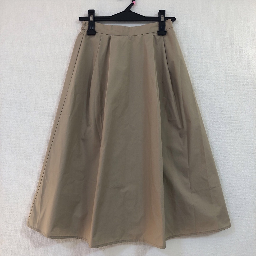 GU(ジーユー)のGUコットンギャザーフレアスカート/S レディースのスカート(ひざ丈スカート)の商品写真