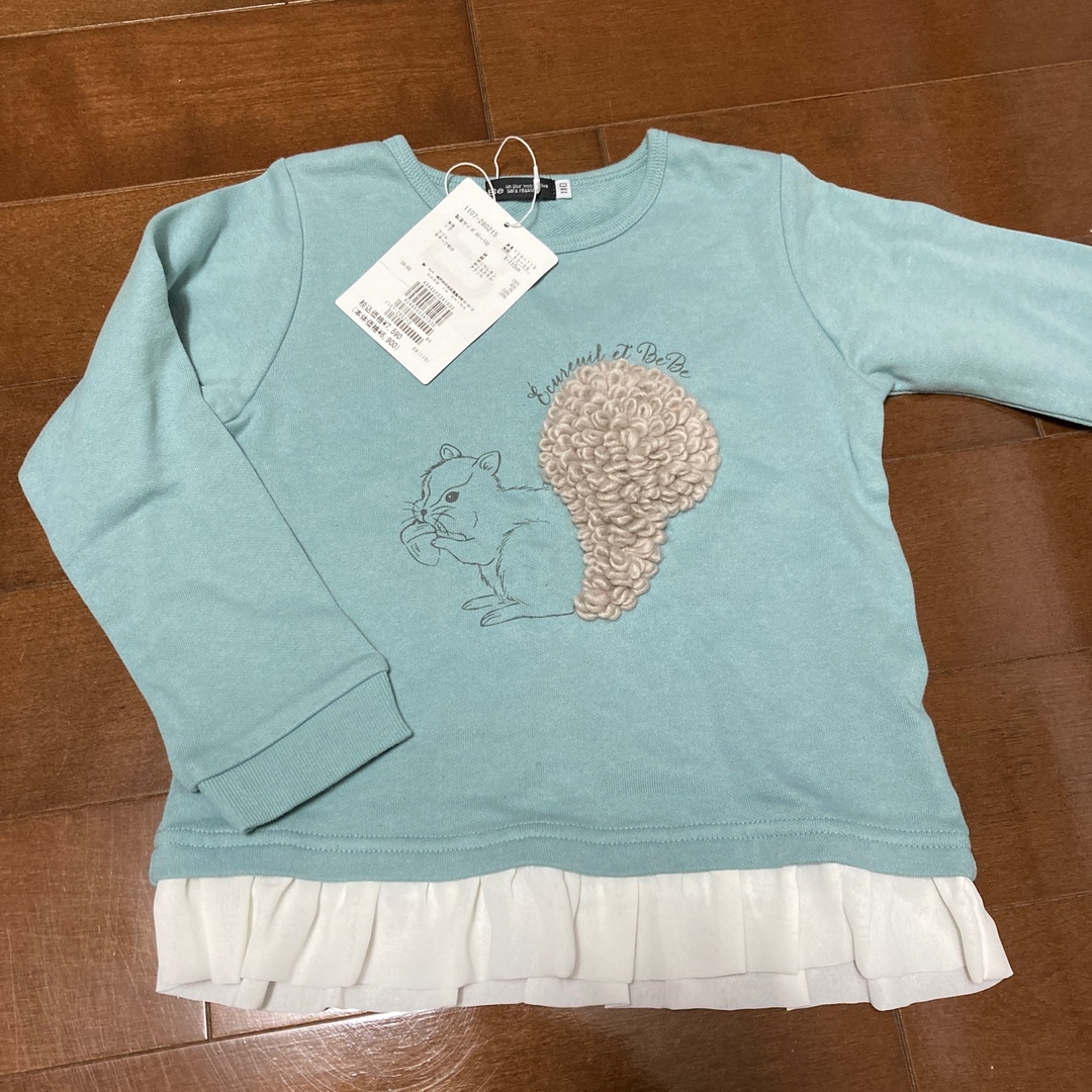 BeBe(ベベ)の新品　べべ　ロンT キッズ/ベビー/マタニティのキッズ服女の子用(90cm~)(Tシャツ/カットソー)の商品写真