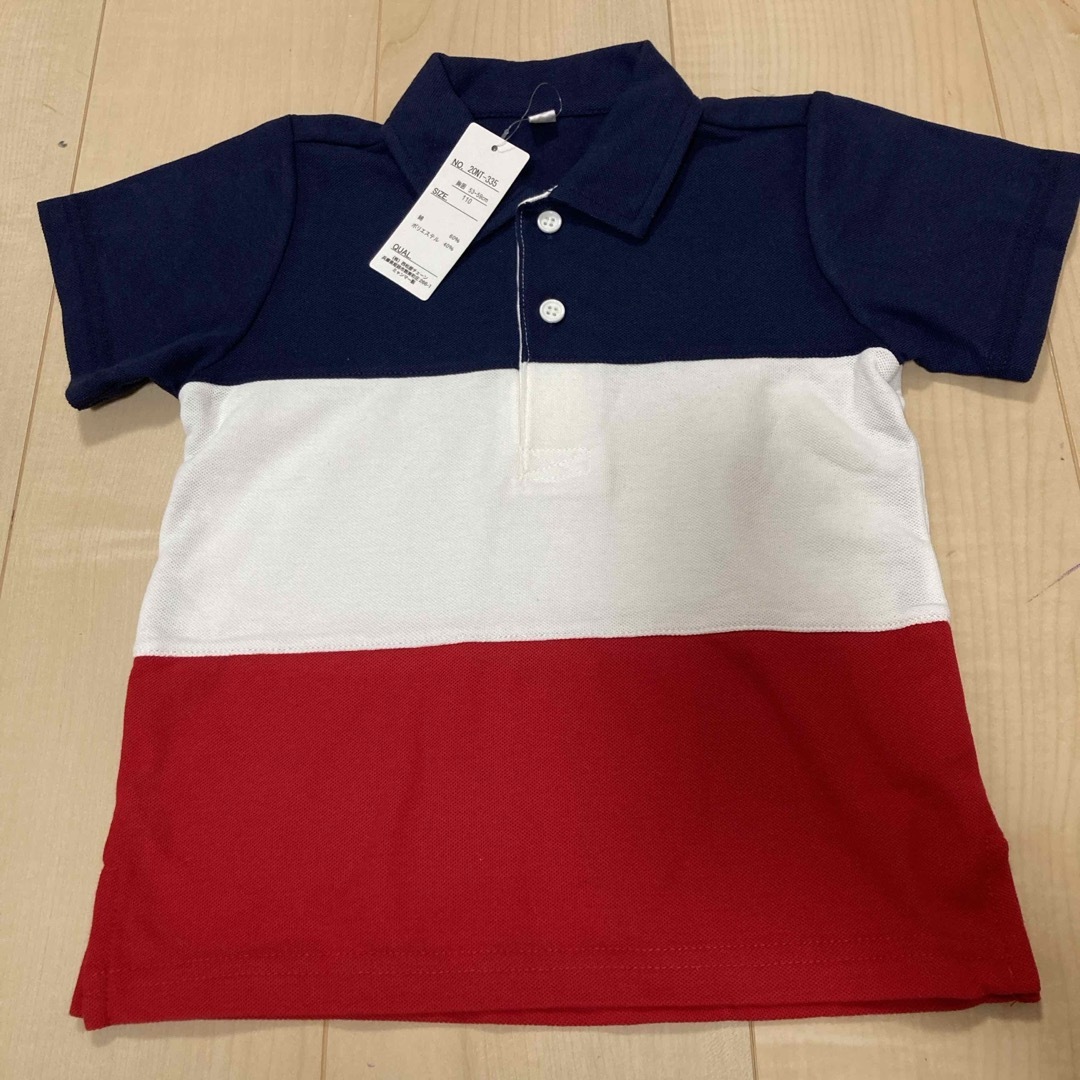 ポロシャツ　サイズ110 キッズ/ベビー/マタニティのキッズ服男の子用(90cm~)(Tシャツ/カットソー)の商品写真