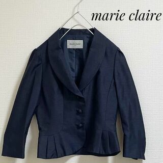 マリクレール(Marie Claire)のマリクレール　テーラードジャケット　ネイビー　40　大きめ　紺　ジャケット(テーラードジャケット)