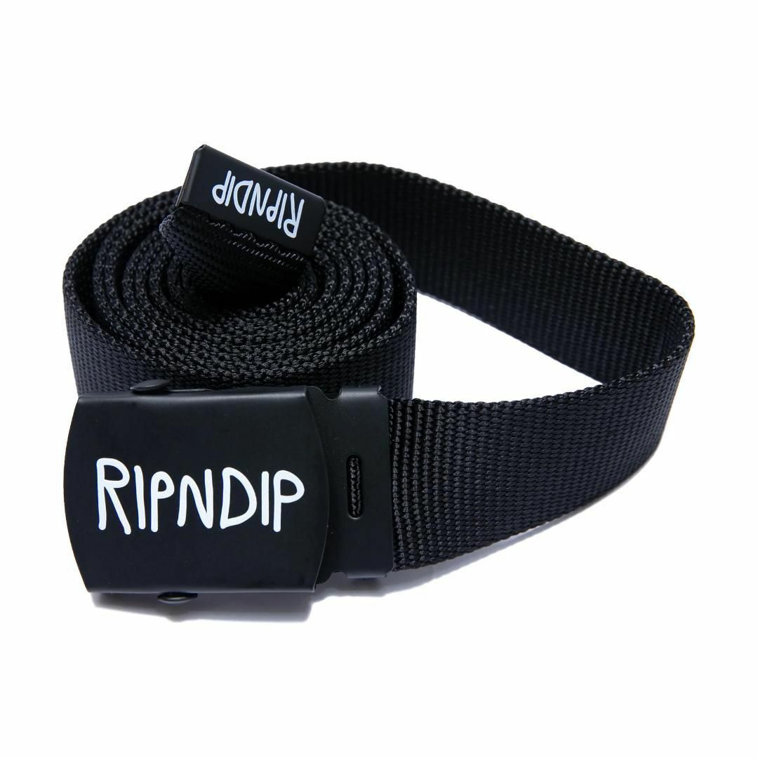 RIPNDIP(リップンディップ)のRIPNDIP Logo Web Belt Black 新品 メンズのファッション小物(ベルト)の商品写真