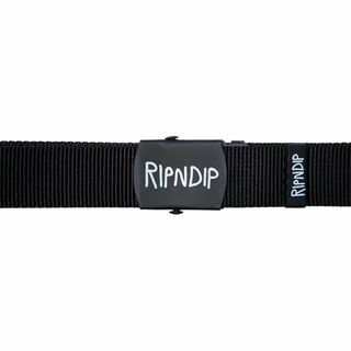 リップンディップ(RIPNDIP)のRIPNDIP Logo Web Belt Black 新品(ベルト)