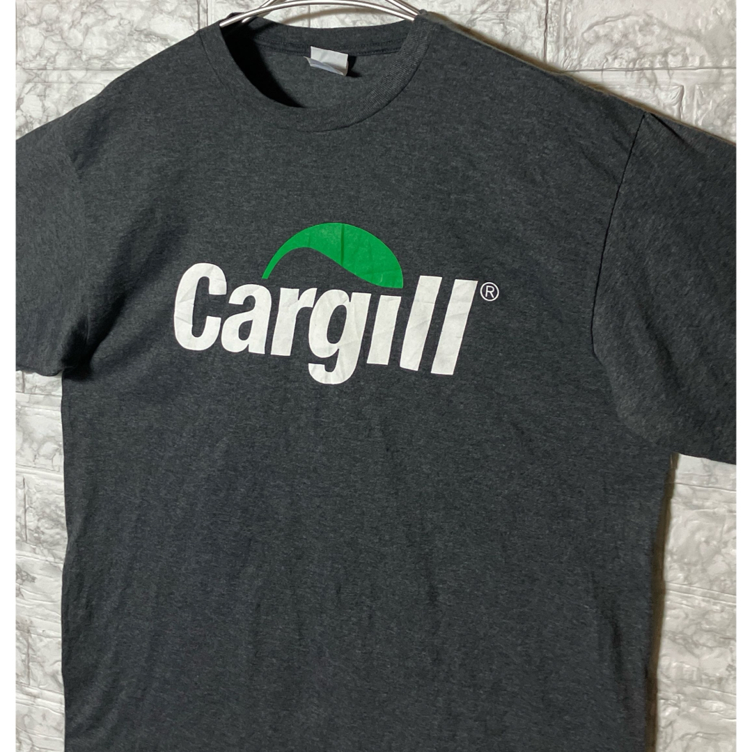 VINTAGE(ヴィンテージ)のPORT&CMMPANY US古着Lsize CargillダークグレーTシャツ メンズのトップス(Tシャツ/カットソー(半袖/袖なし))の商品写真