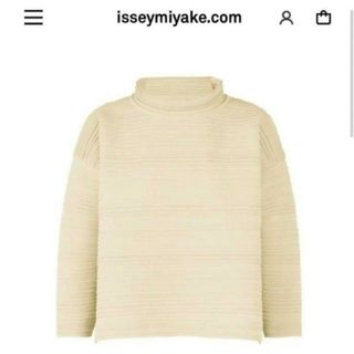 PLEATS PLEASE ISSEY MIYAKE - 美品　プリーツプリーズ　イッセイミヤケ　クレープニット　アイボリー