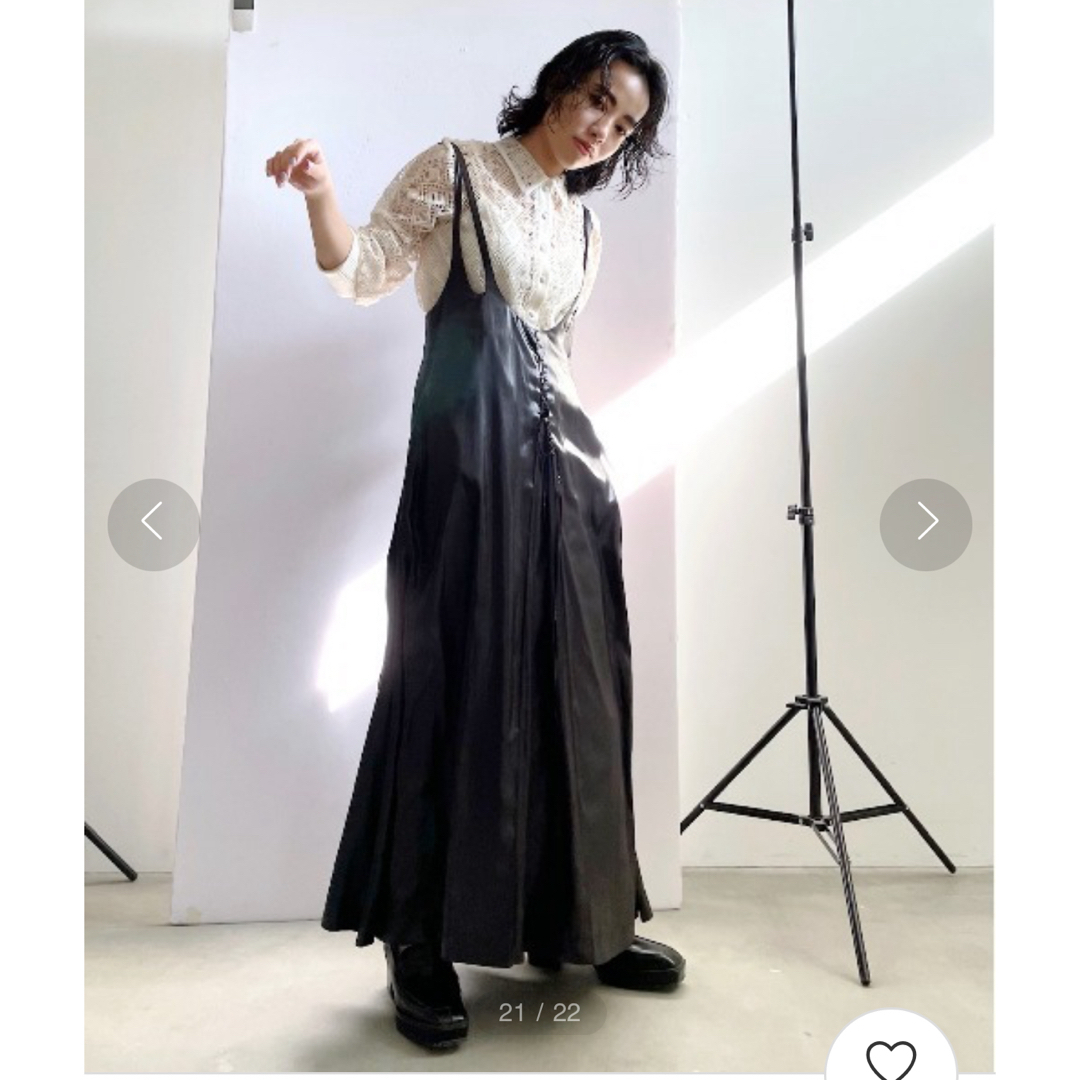 Ameri VINTAGE(アメリヴィンテージ)のLACE UP JUMPER SKIRT アメリヴィンテージ レディースのスカート(ロングスカート)の商品写真