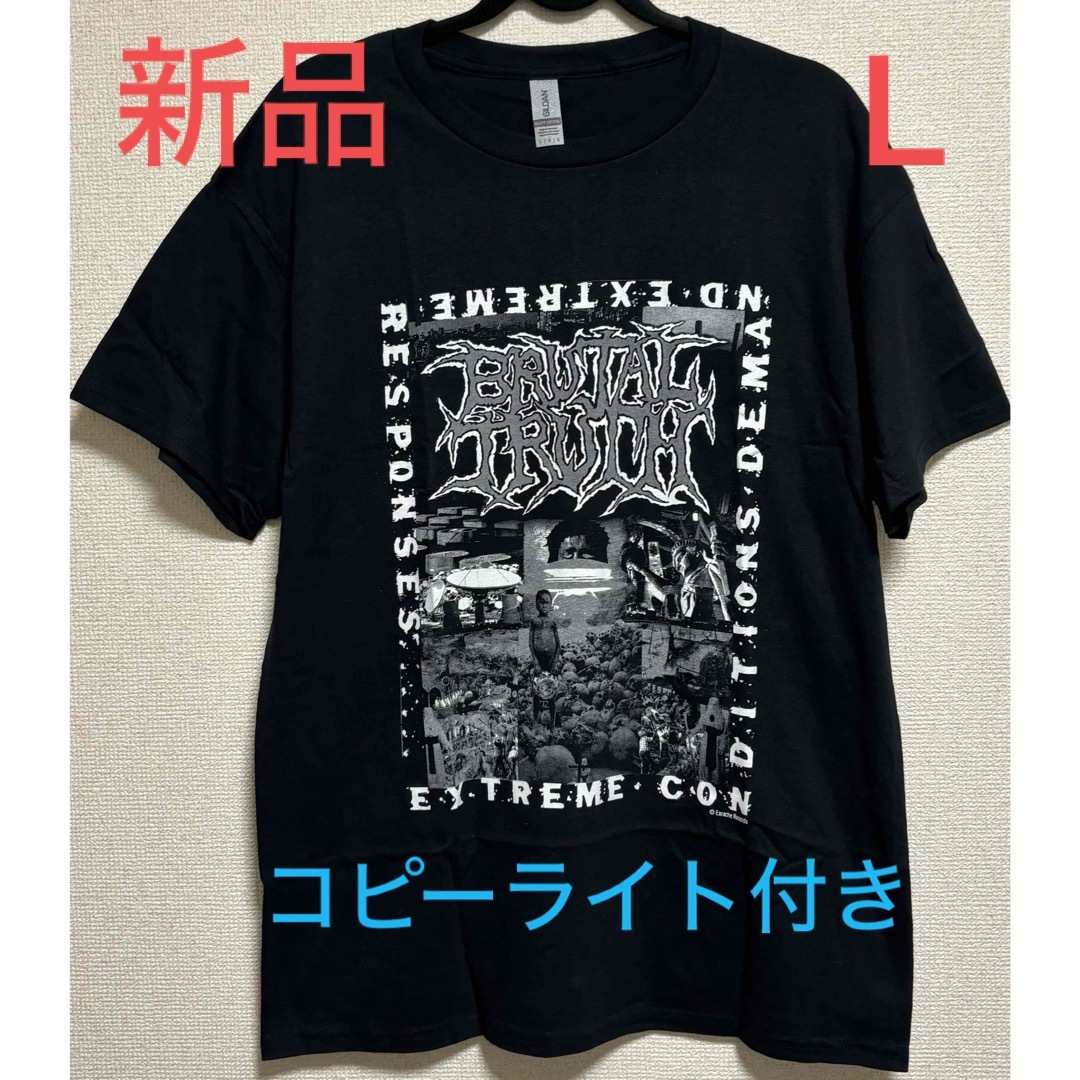 新品　BRUTAL TRUTHのTシャツ　Lサイズ　ブルータルトゥルース メンズのトップス(Tシャツ/カットソー(半袖/袖なし))の商品写真