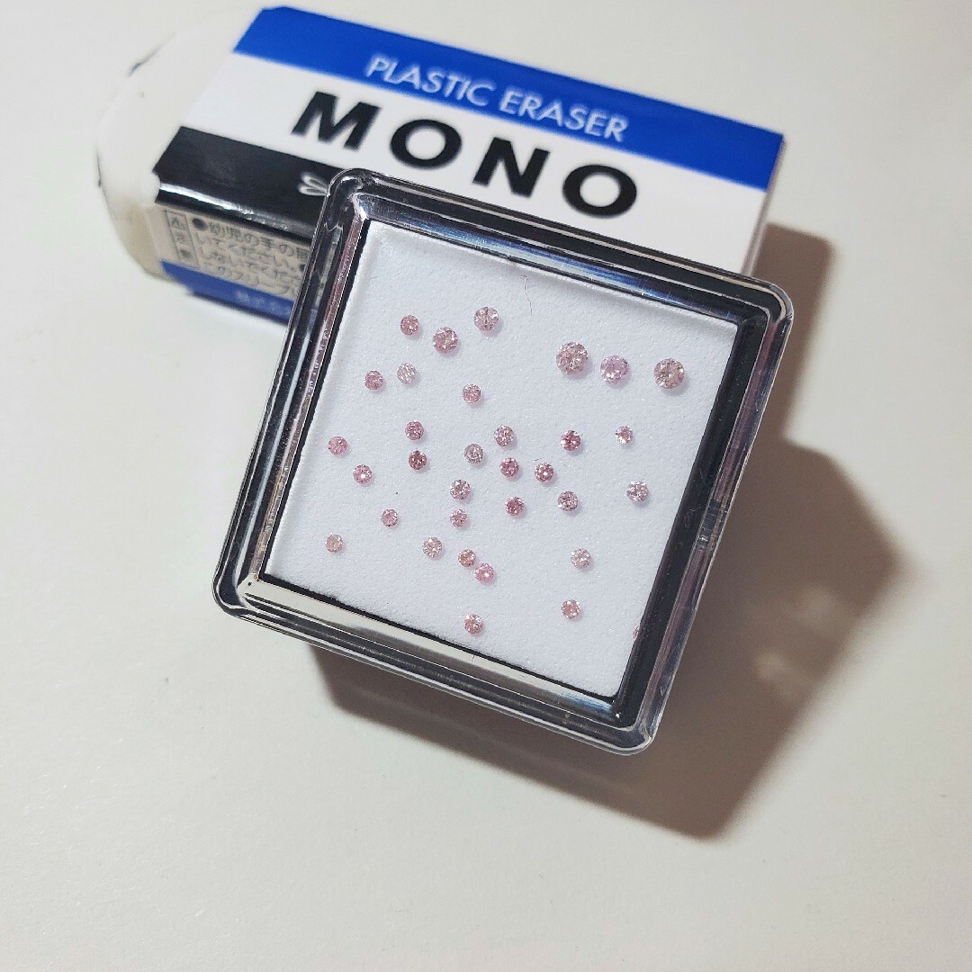 ピンクダイヤ  メレ  0.345ct   32粒 レディースのアクセサリー(その他)の商品写真