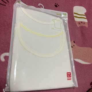 ユニクロ(UNIQLO)のUNIQLO  コットンメッシュインナーTシャツ　肌着　90㎝　未使用(下着)