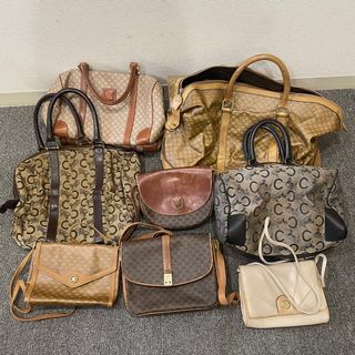 セリーヌ(celine)のまとめ 8点 セット ヴィンテージ セリーヌ マカダム サルキー ショルダーバッグ 斜め掛け トート ボストン レディース EEM W20-1(ショルダーバッグ)