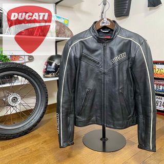 ドゥカティ(Ducati)の☆DUCATI by DAINESE レザージャケット ブラック/52（L相当）(装備/装具)